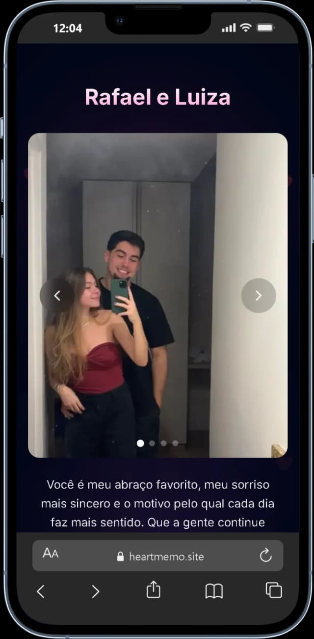 HeartMemo no celular